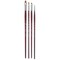 Princeton Velvetouch Series 3900 Brushes - Set of 4, Long Handle